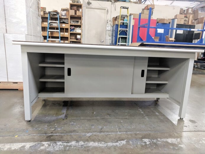 L3 Maripro LT bench with sliding door cabinet 2 lighten